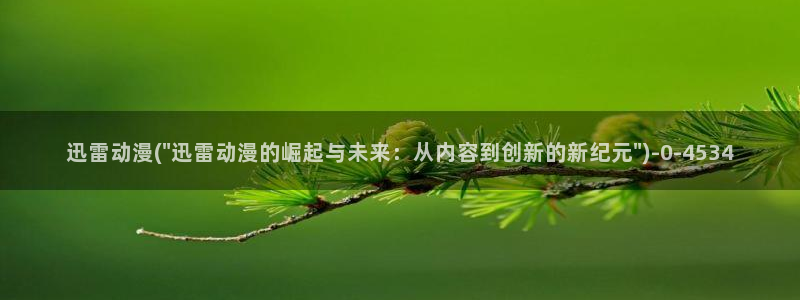 动漫卡通：迅雷动漫(\
