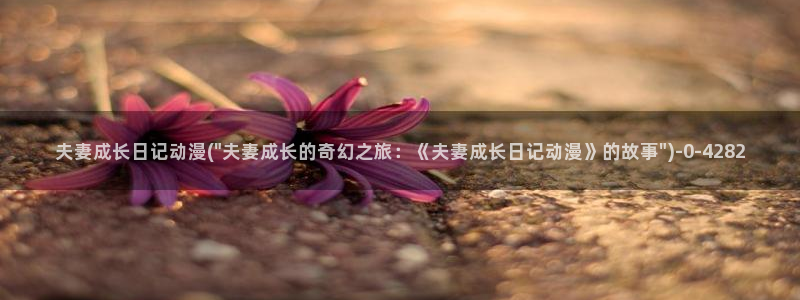 男同动漫：夫妻成长日记动漫(\